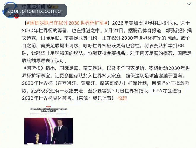 凤凰体育APP使用教程 世界杯扩军66队深度评测:中国男足破圈机会与凤凰体育平台观赛体验报告